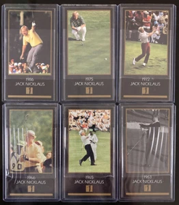 Jack Nicklaus 1997 GSV Grand Slam Ventures 6 Masters gana lote 63 65 66 72 75 86 - Imagen 1 de 7