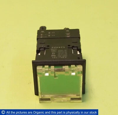 Interruptor pulsador iluminado rectangular Omron A3PJ-701 A3PJ701 28V 1,2W Japón Foto 1 de 4