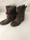 Seventeen Miles Women's  Brown  Fur Boots Size 7 1/2