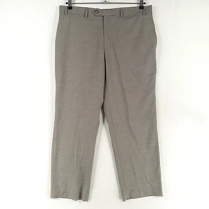 Ralph Ralph Lauren Pants Slacks Mens 36 x 29 Gray Houndstooth Flat Front - Picture 1 of 9