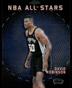 1999-00 Topps Cromo David Robinson All-Stars Spurs Salón de la fama Azul marino - Imagen 1 de 2