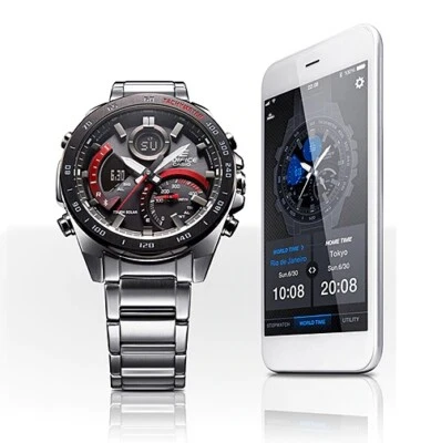 CASIO EDIFICE ECB-900DB-1AER CON BLUETOOTH, SMARTPHONE LINK Y ENERGIA SOLAR - Imagen 1 de 4