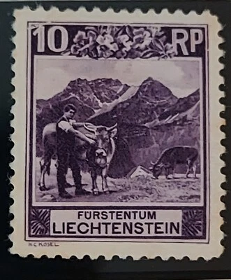 Liechtenstein 1930 Landscapes and Architecture Pref 101/2 SN: 96 - Image 1 of 2