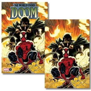 ONE WORLD UNDER DOOM #1 EXCLUSIVE VIRGIN/TRADE - KAARE ANDREWS LTD 1000 - Bild 1 von 3
