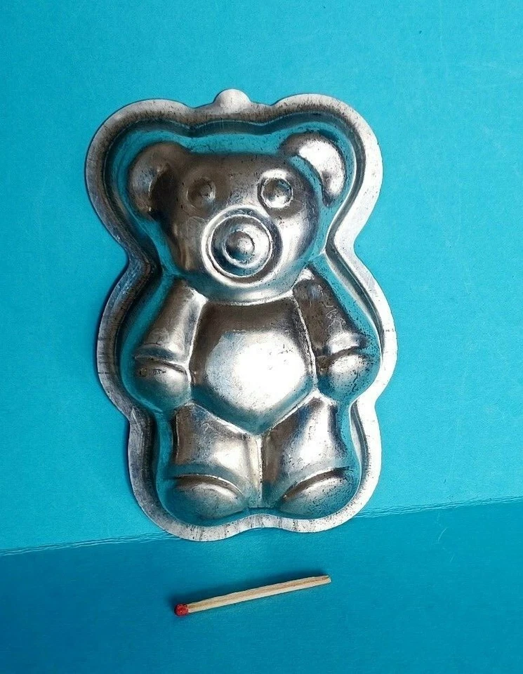 Backform Pudding Form Teddy Bär Weißblech metall Form backen - Bild 1 von 1