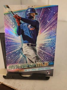  2024 TOPPS SERIES 1 STARS OF MLB CHROME PETE CROW-ARMSTRONG RC CUBS #CSMLB-25 - Picture 1 of 2