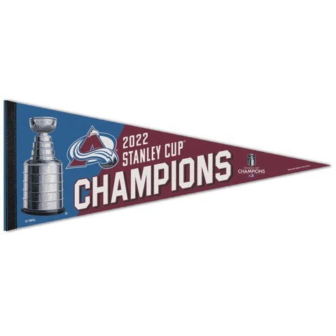 COLORADO AVALANCHE NHL 2022 STANLEY CUP CHAMPIONS PREMIUM PENNANT 12"X30" NEW Cover