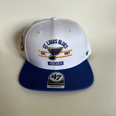 *NEW* St. Louis Blues '47 Captain Men's Adjustable Snapback Hat Cap NHL Hockey - Image 1 of 4