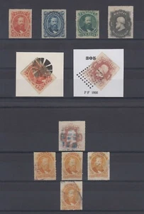 BRAZIL 1876-77 Sc 61-63 & 65-67 (11x) TOP VALUES SHADES & CANCELS SCV$592.50+ - Picture 1 of 1