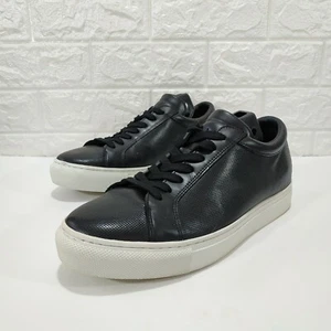 Izac Sneakers Uomo Nero Casual Scarpe Pelle Tg US 8 EUR 41 Alla Moda Basse - Foto 1 di 12