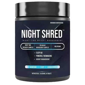 Night Shred | Night Time Fat Burner for Men Women - 60 Tablets (PACK OF 5) - Picture 1 of 5