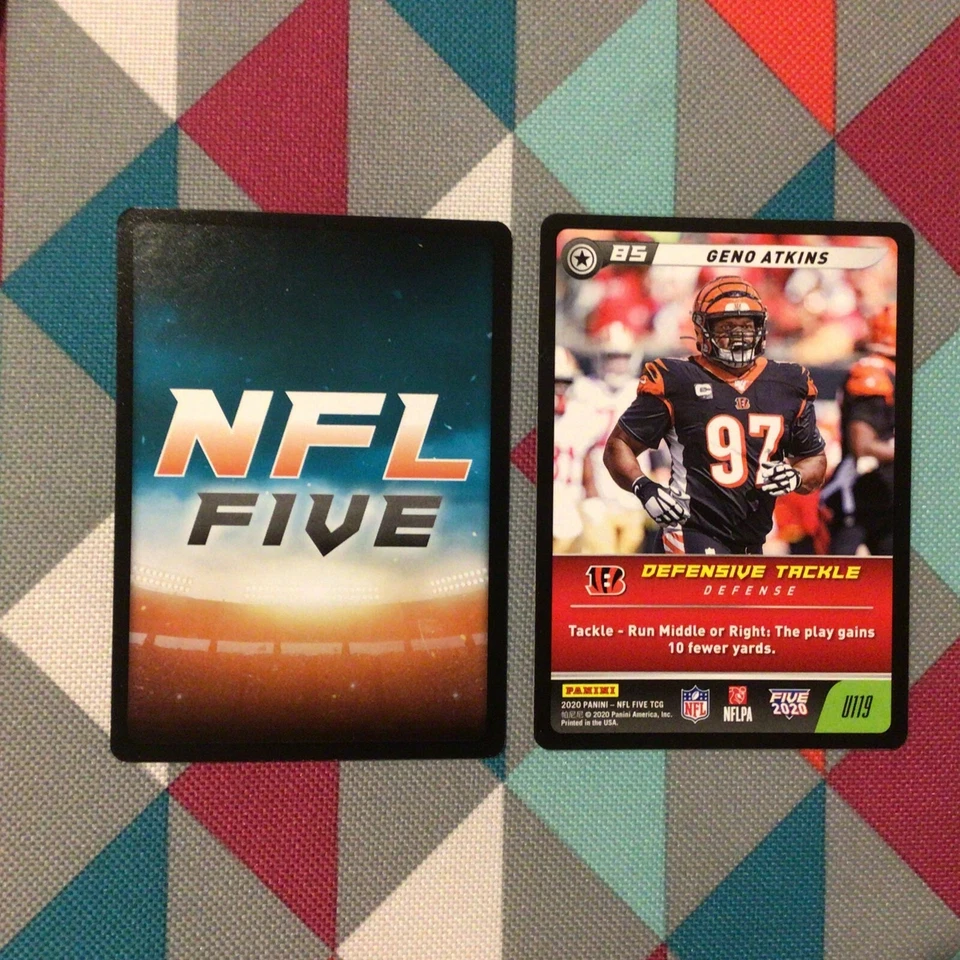Geno Atkins #U119 Bengals uncommon Base 2020 Panini Edition NFL five TCG - Image 1 of 1