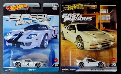 Hot Wheels Ford Pair FORD GT & FORD RS200 / New Collectors gift idea - Image 1 of 3