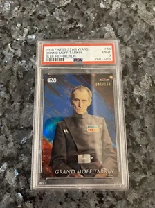 2018 Finest Star Wars Grand Moff Tarkin Blue Refractor #43 91/150 PSA 9 MINT - Picture 1 of 2