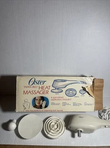 VTG 1980 OSTER 395-01A HANDHELD INFRA-RED HEAT VIBRATOR MASSAGER 3 APPLICATORS - Picture 1 of 11