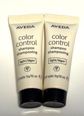 2 x Aveda Color Control Shampoo 'LIGHT' 0.34oz/10ml Each NEW - Image 1 of 2