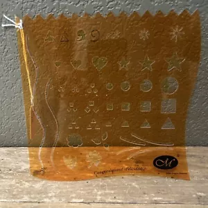 Creative Memories Congratulations! Orange Template 7" Square Hearts Star New - Picture 1 of 3