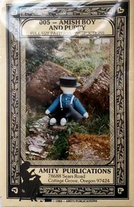 Vintage Amish Boy and Puppy Sewing Patterns / Amity Publication 005 / 1983 - Picture 1 of 1