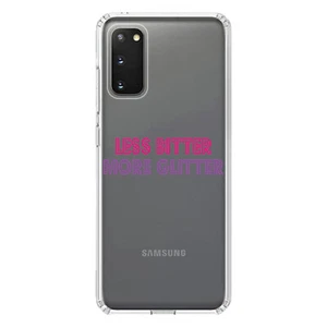 Clear Case for Galaxy S (Pick Model) Less Bitter More Glitter - Picture 1 of 12