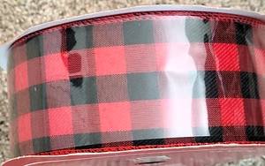 Cinta de Navidad con cable Buffalo Check 2,5 de ancho x 75 pies de largo - Imagen 1 de 2