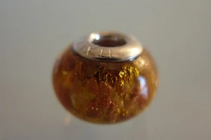 Perla de cristal original cristal de Murano plata 925 pieza única joyería manualidades Charm Style nuevo - Imagen 1 de 4