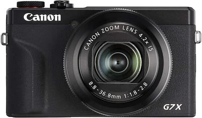 Canon Powershot G7 X Mark III Black - 1 Year Warranty - FREE UK Delivery - Image 1 of 4
