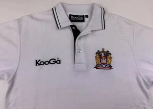 Wigan Warriors Authentic KooGa Rugby Polo White Shirt Mens Small England - Picture 1 of 4