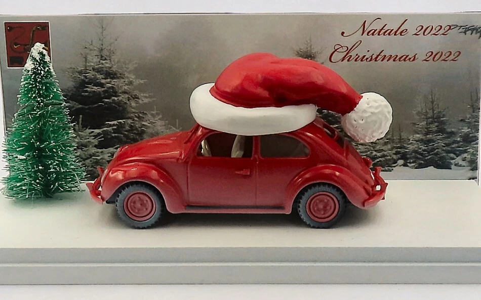 Modellino auto scala 1:43 Rio VW MAGGIOLINO BUON NATALE 2022 beetle modellismo - Immagine 1 di 1