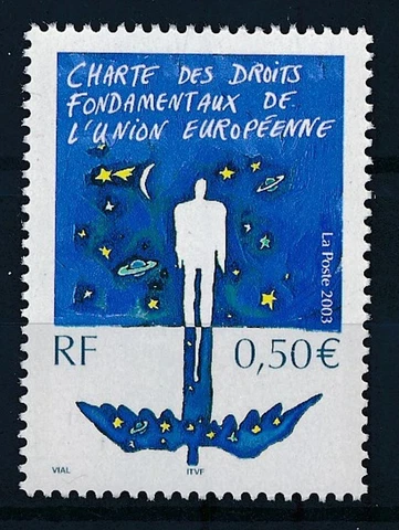 France 2003 European Union - Yvert 3555 : the good stamp very fine MNH Cover