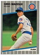 GREG MADDUX 1989 Fleer Glossy Baseball #431 Atlanta Braves/Cubs HOF LIM-ED!