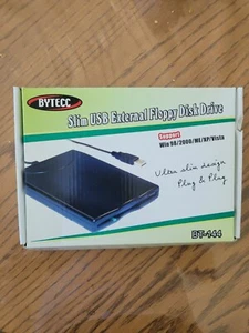 BYTECC BT-144 Slim USB External Floppy Disk Drive 3.5"  -- Plug & Play - Picture 1 of 2