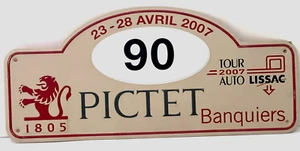 2007 Tour Auto Rally Entrant Car Placard - Picture 1 of 7