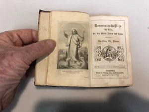 1857 GERMAN FIRST COMMUNION PRAYER BOOK, 272 PAGES - Picture 1 of 4