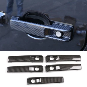5*Real Carbon Fiber Outer Door Handle Cover For Benz G W463 G500 G55 G63 04-2021 - Photo 1/12