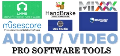 AUDIO/VIDEO PROFESSIONAL SOFTWARE TOOLS |  DVD | FREE SHIPPING - Image 1 of 4