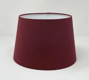 Lampshade Burgundy Cotton Tapered Empire Light Shade - Picture 1 of 10