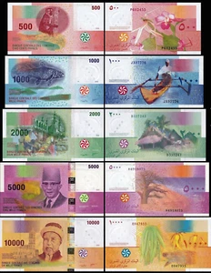 COMOROS COMORES: New Complete banknotes Set - 2022 -HYBRID -500 to 10,000 Francs - Picture 1 of 1