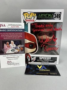 Willa Holland Signed Speedy Arrow Funko Pop w/ Dual CN + JSA COA. DC CW - Picture 1 of 7