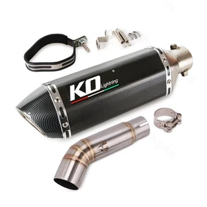 Motorcycle Exhaust Mid Link Pipe Slip On Muffler For Suzuki GSXS750 GSR750 BK750 - Picture 1 of 11