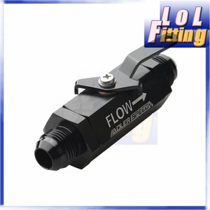 ADLERSPEED AN10 AN-10 10AN -10 AN Shut Off Valve Fitting Aluminum Black US STOCK - Foto 1 di 4