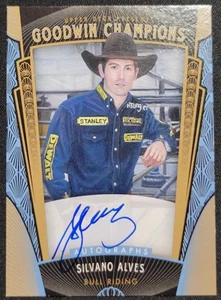 SILVANO ALVES 2015 UD GOODWIN CHAMPIONS AUTOGRAPH #A-SA BULL RIDING - Picture 1 of 2