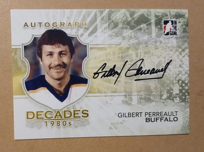 Autógrafos ITG décadas 1980 2010-11 #AGP Gilbert Perreault Buffalo Sabres Foto 1 de 2