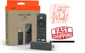 Amazon Fire TV Stick & Alexa Voice Remote - HD Media Player Firestick Latest Gen - Picture 1 of 9