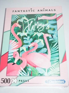 Puzzle - Fantastic Animals - Flamingos - Clementoni - 500 Teile - NEU - Picture 1 of 1