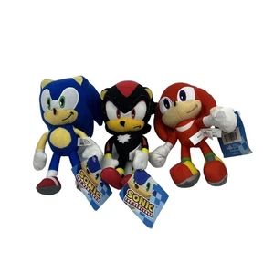 Toy Factory Sonic The Hedgehog Shadow Knuckles Sonic 8” Plush New With Tag Rare - Picture 1 of 4