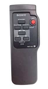 Vintage Sony RMT-813 Remote Control For Camcorder Video Camera Black OEM Genuine - Picture 1 of 3