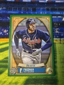 2021 TOPPS GYPSY QUEEN #1 Freddie Freeman Atlanta Braves Green - Picture 1 of 2