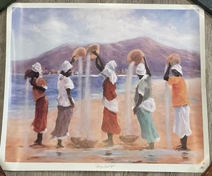 Vintage T Ellis Signed Print “Ivory Coast II” - Picture 1 of 6