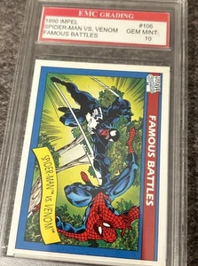 Impel Marvel Universe Famous Battles Spider-Man vs Venom 1990 #106 EMC grado 10 - Imagen 1 de 7