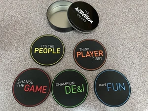 Activision Videospiel Mitarbeiterwerte Untersetzer Set mit Dose Komplettset! - Bild 1 von 1